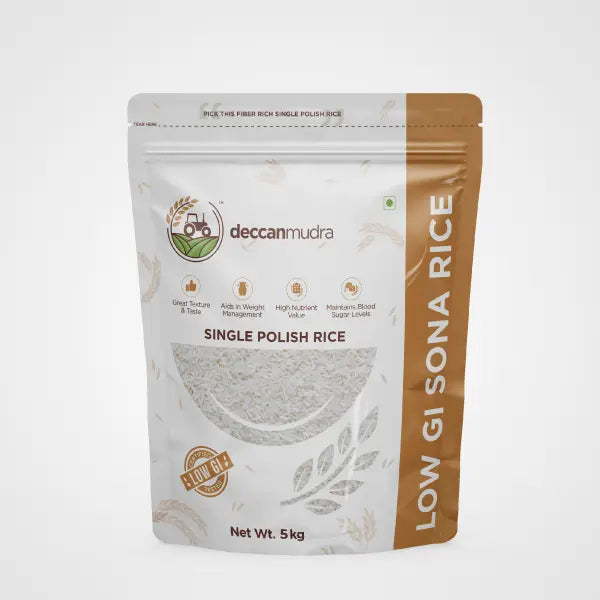 Low GI Single Polish Rice, high fiber – deccanmudra